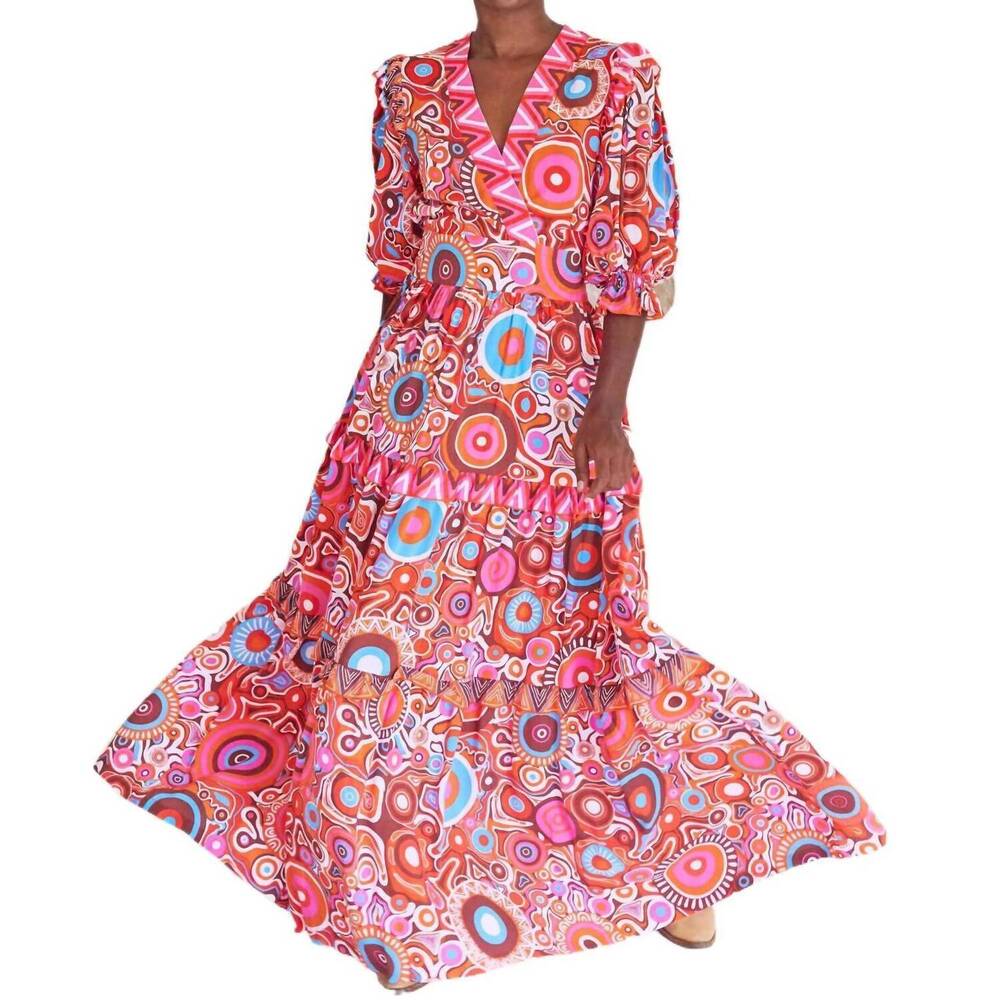 NEW FEATHER & FIND orelia maxi dress in dream time